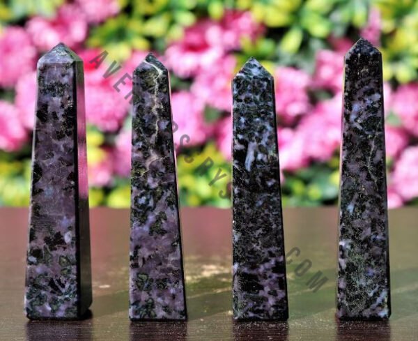 Indigo Gabbro Gemstone Tower