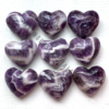 Amethyst Crystals Puffy Hearts