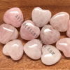 Rose Quartz Small Crystals Hearts