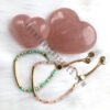 Rose Quartz Large Puffy Hearts