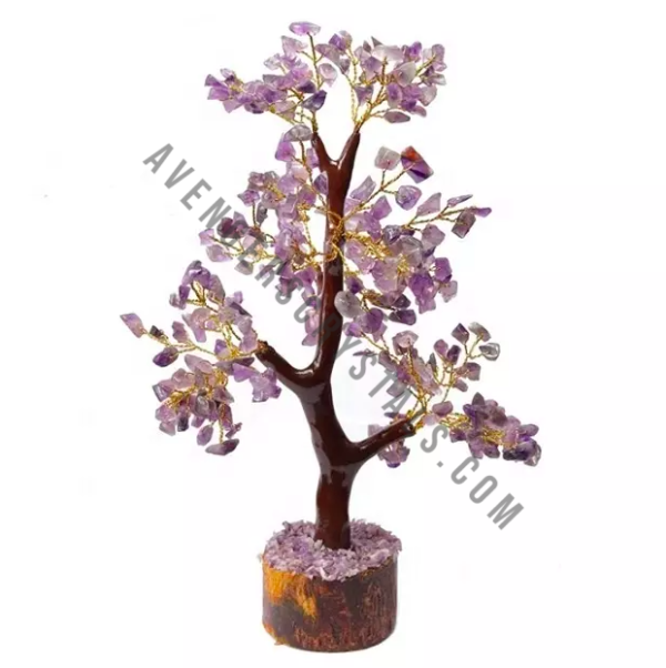 Amethyst Crystals Gemstone Christmas Tree