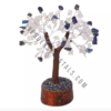 White Quartz & Sodalite Gemstone Chips Tree