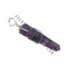 Lepidolite Gemstone double terminated wire wrapped pendant