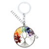 Seven Chakra Tree of Life Keychain