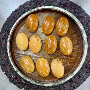 Golden Quartz Palm Stones Pocket Stones