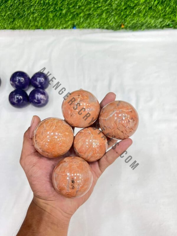 Peach Moonstone Gemstone Ball