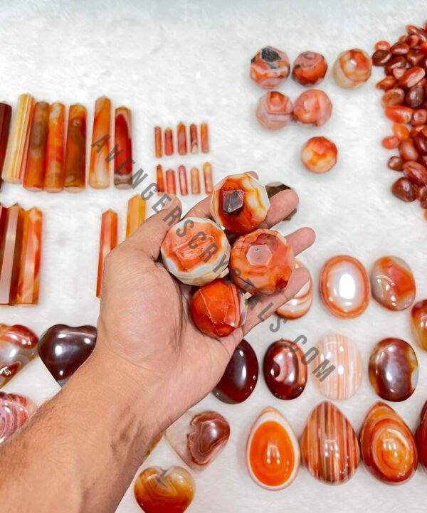 Red Carnelian Gemstone Spheres