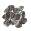 African Blood Stone Small Crystal Puffy Hearts