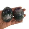 Multi Fluorite Crystal Palm Stones