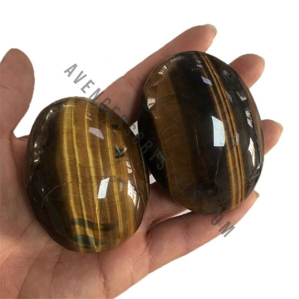 TIger Eye Crystal Palm Stones