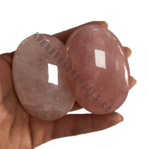 Rose Quartz Crystal Palm Stones