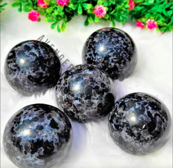 Indigo Gabbro Gemstone Spheres Balls