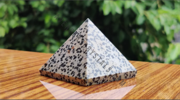 Dalmatian Jasper Gemstone Pyramids