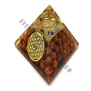 Rudraksh Flower of Life OM Orgonite Pyramid