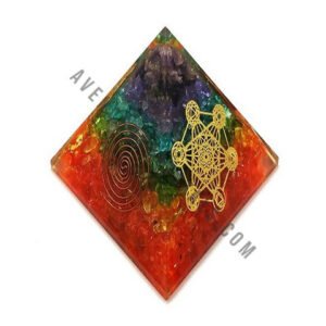 Seven Chakra Metatron Orgone Pyramid