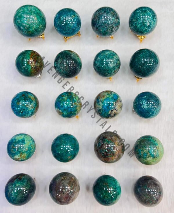 Chrysocolla Gemstone Spheres