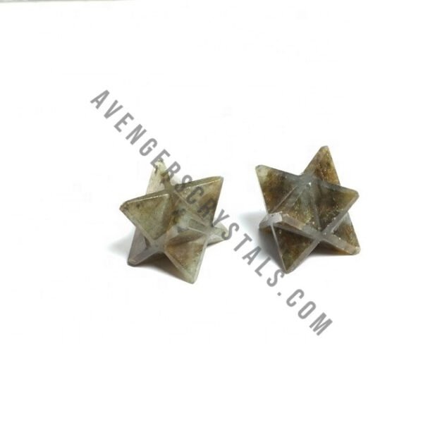 Labradorite Crystal Small Merkaba Stars