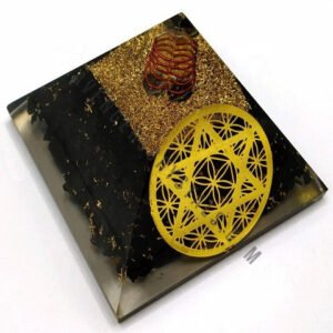 Black Tourmaline Star of David Orgone Pyramid