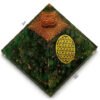 Green Aventurine Flower of Life Orgonite Pyramid