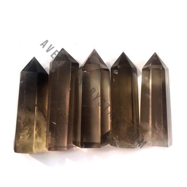 Smokey Quartz Gemstone Obelisk Points