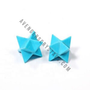 Turquoise Crystal Small Merkaba Stars