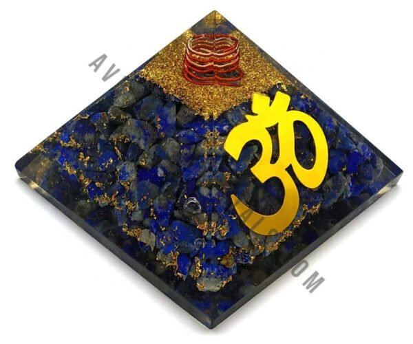 Lapis Lazuli OM Orgonite Pyramid