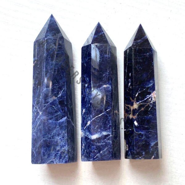 Sodalite Gemstone Obelisk Points