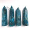 Blue Apatite Gemstone Obelisk Points