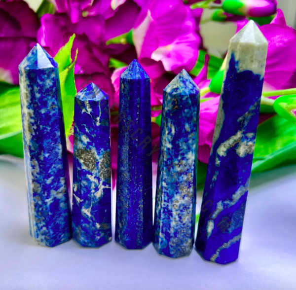 Lapis Lazuli Crystal Obelisk Point