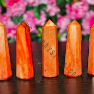 Red Aventurine Gemstone Obelisk Points