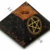 Black Tourmaline Pentagram Orgonite Pyramid