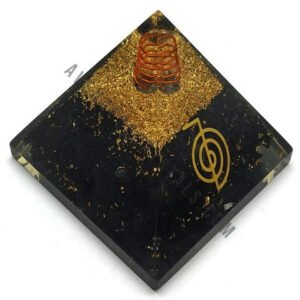 Black Tourmaline Feng Shui Orgonite Pyramid