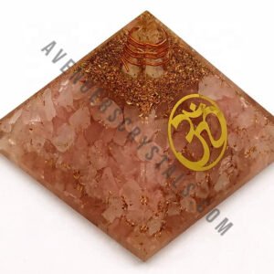 Rose Quartz OM Orgonite Pyramid