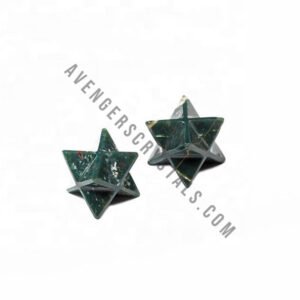 Indian Blood Stone Crystal Small Merkaba Stars