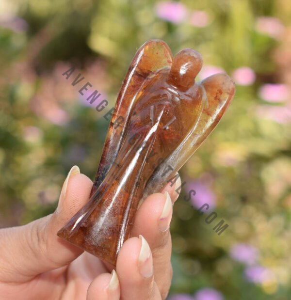 Red Aventurine Gemstone Large Angel