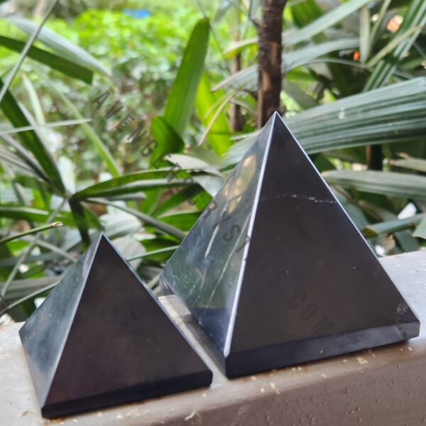 Black Obsidian Crystal Pyramid