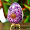 Amethyst Flower of Life Orgonite Yoni Egg