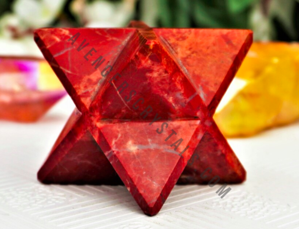 Red Jasper Crystal Merkaba Star