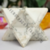 White Hawlite Crystal Merkaba Star