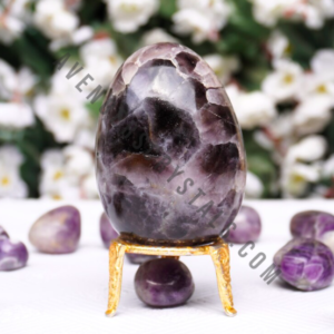 Chevron Amethyst Gemstone Yoni Eggs