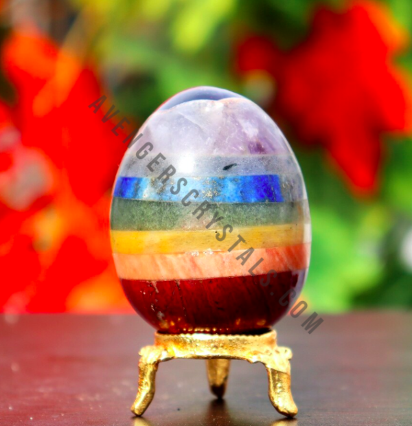 Seven Chakra Bonded Gemstone Yoni Egg