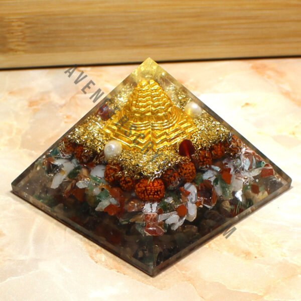 Shree Yantra Rudraksh Orgonite Pyramid