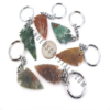 Agate Arrowheads Key Chain