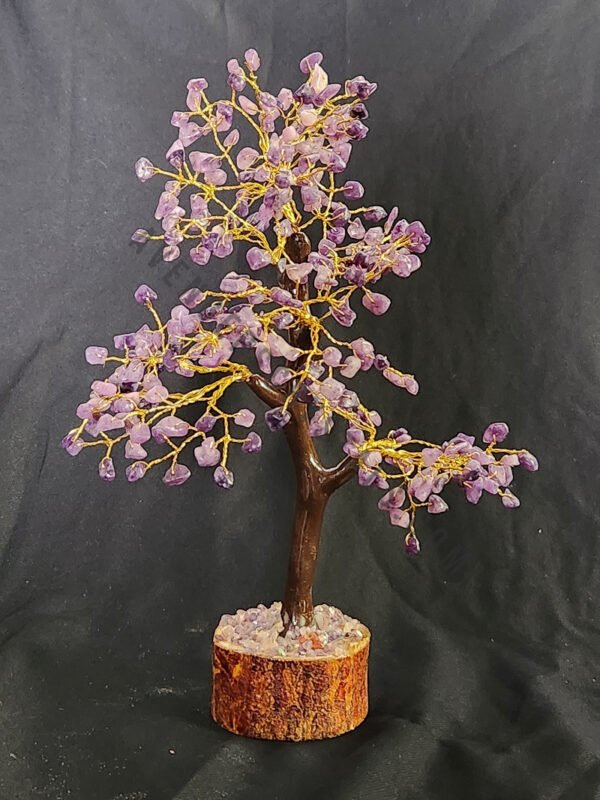 Lepidolite Crystals Chips Tree