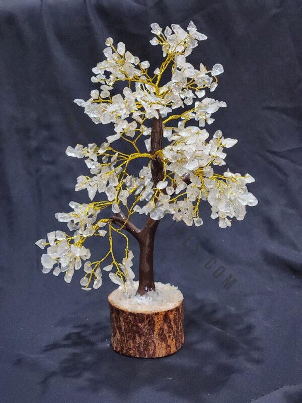 Clear Quartz Gemstone Chips Tree