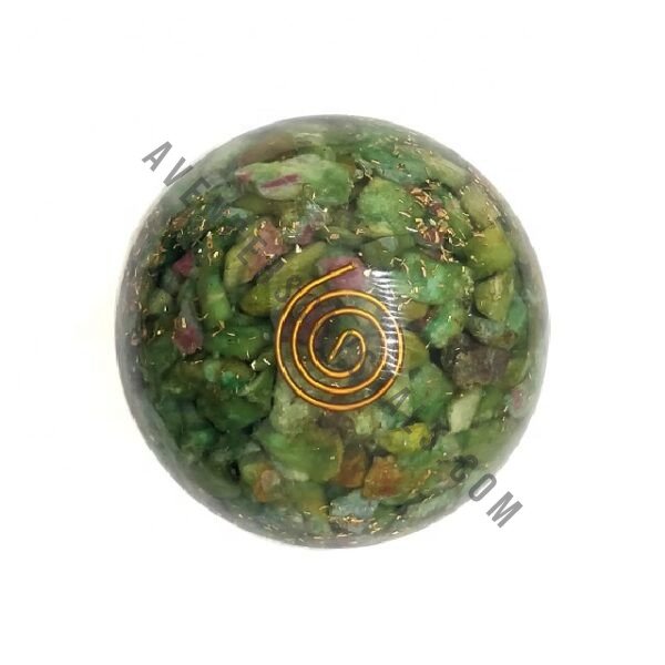 Ruby Zoisite Orgonite Energy Ball