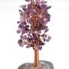 Amethyst Gemstone Chips Tree With Agate Slice Base