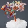 Multi Colour Crystals Chips Tree With Agate Stone Base